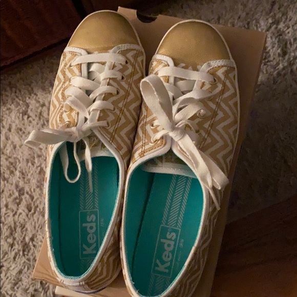 Keds Shoes - Keds Rally Zig Zag Gold sneakers 9M